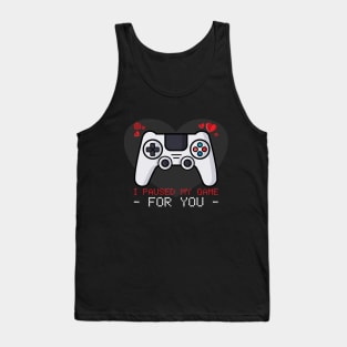 Valentines Day Paused Game Tank Top